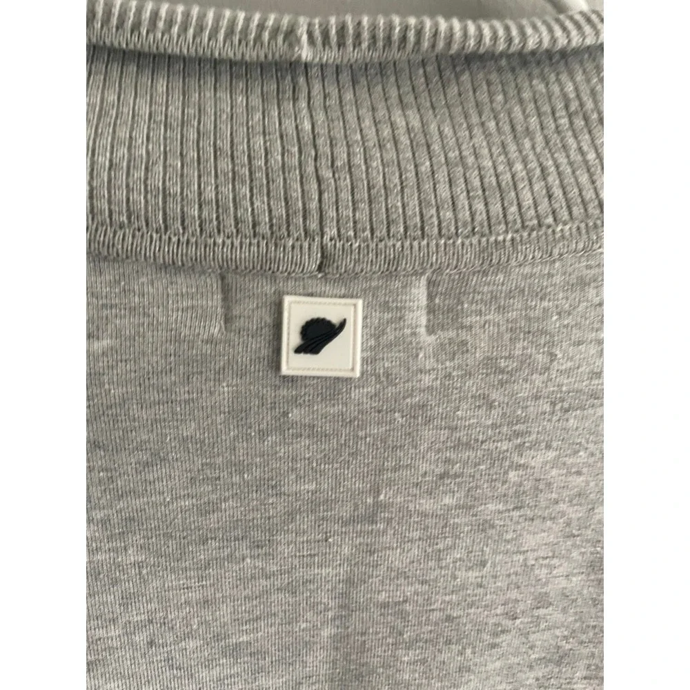 Fundamental Performance Womens XL Gray Fleece Open Front Ribbed Cardigan Wrap